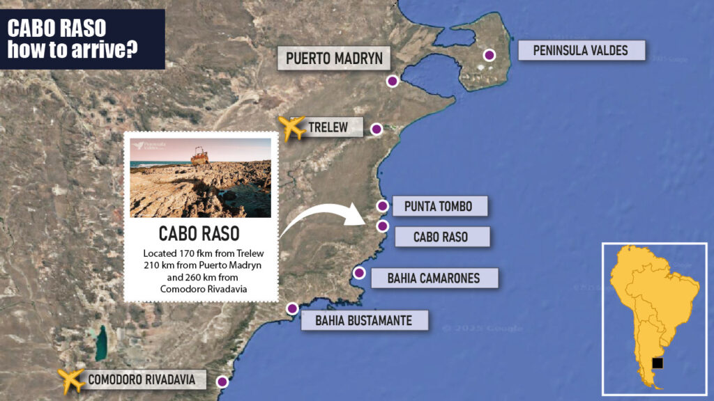 Cabo Raso, location map. How to arrive to Cabo Raso?