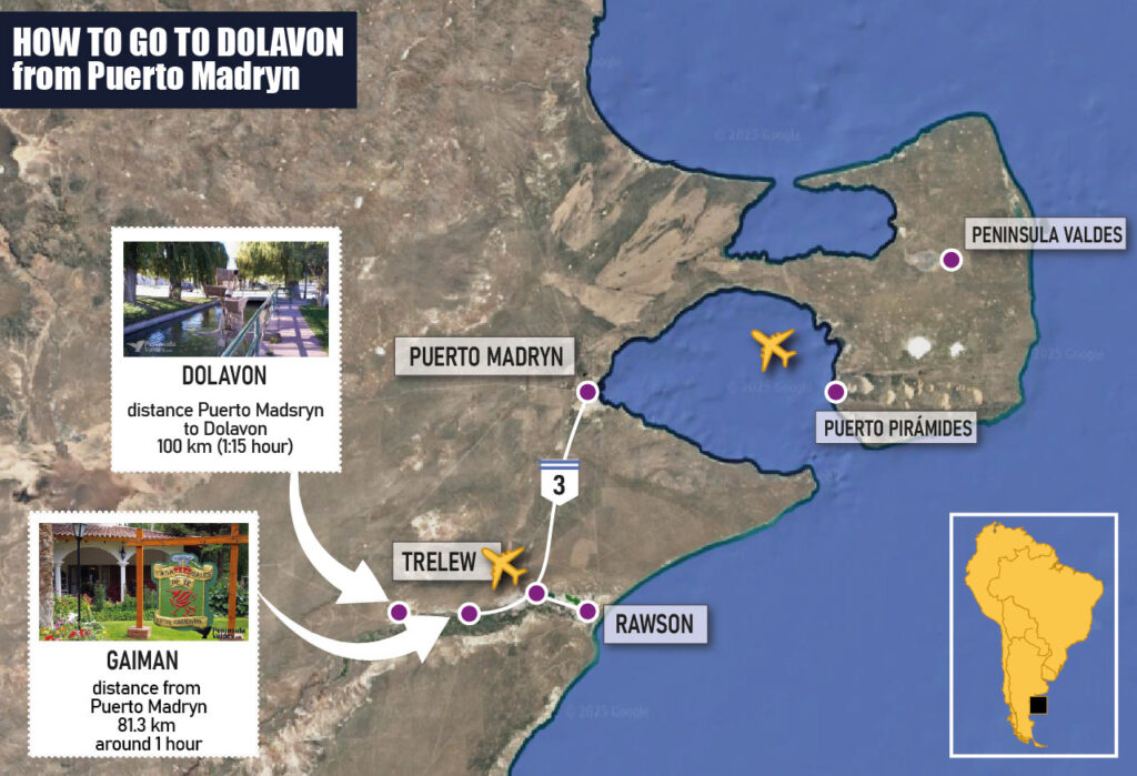 Dolavon location map
