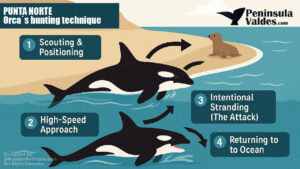 Orca hunting technique in Peninsula Valdes